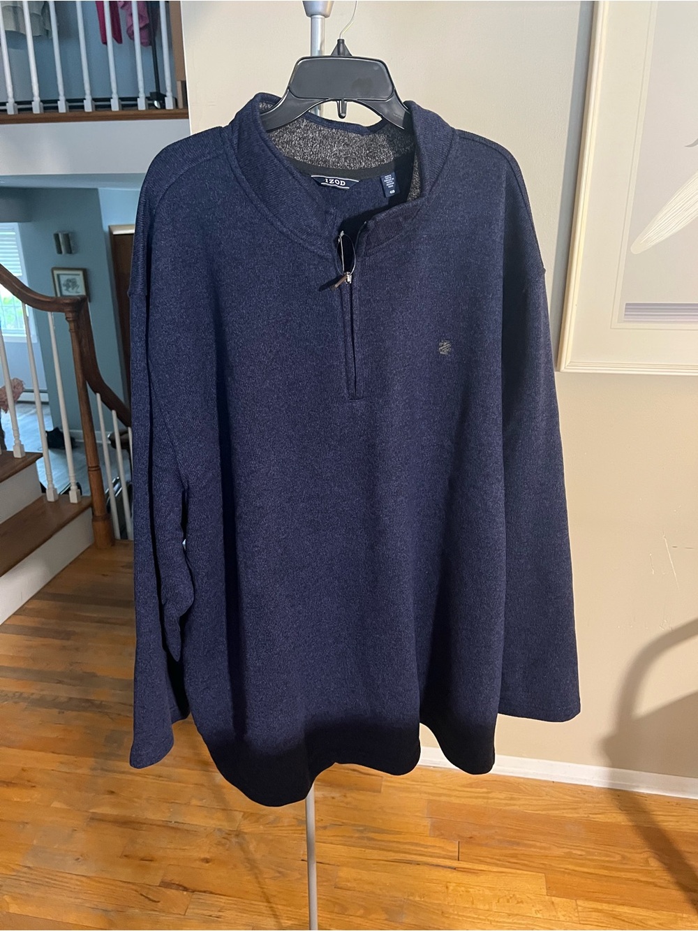 Izod Men's Dark Navy Half-Zip Cardigan Sweater